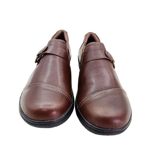 Clarks Women's Cheyn Fame Leather Slip-On Shoes - 6M - Picture 3 of 10